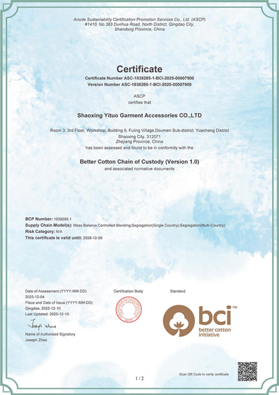 BCI Certification