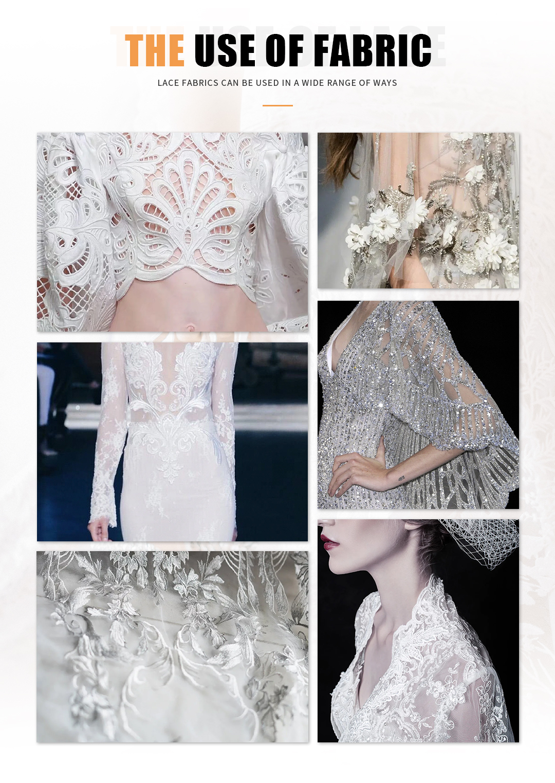 Soft Embroidered Cotton Fabric for Dressmaking Wholesale Custom Design